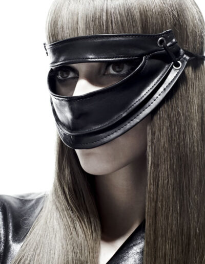 Lauren Urstadt Leather Mask for Clear Magazine