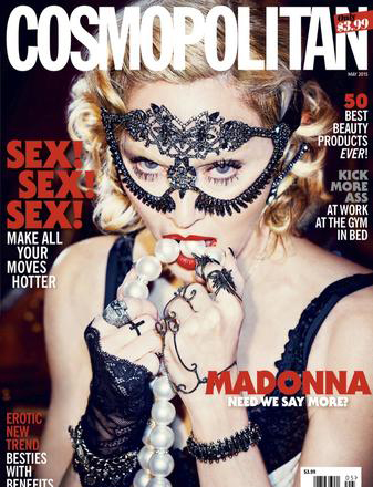 Cosmopolitan Magazine Madonna wearing Urstadt Swan