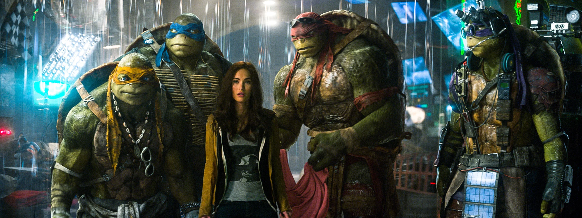 Accessories costumes designed by Lauren Urstadt for the movie Teenage Mutant Ninja Turtles starring Megan Fox