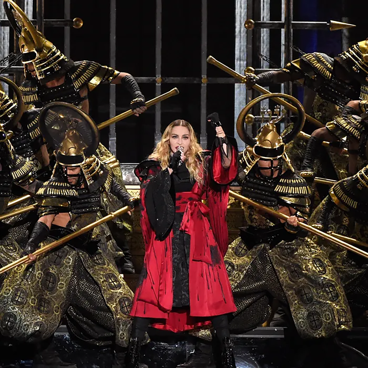 Lauren Urstadt costume design for Madonna and her dancers in the Rebel Heart Tour
